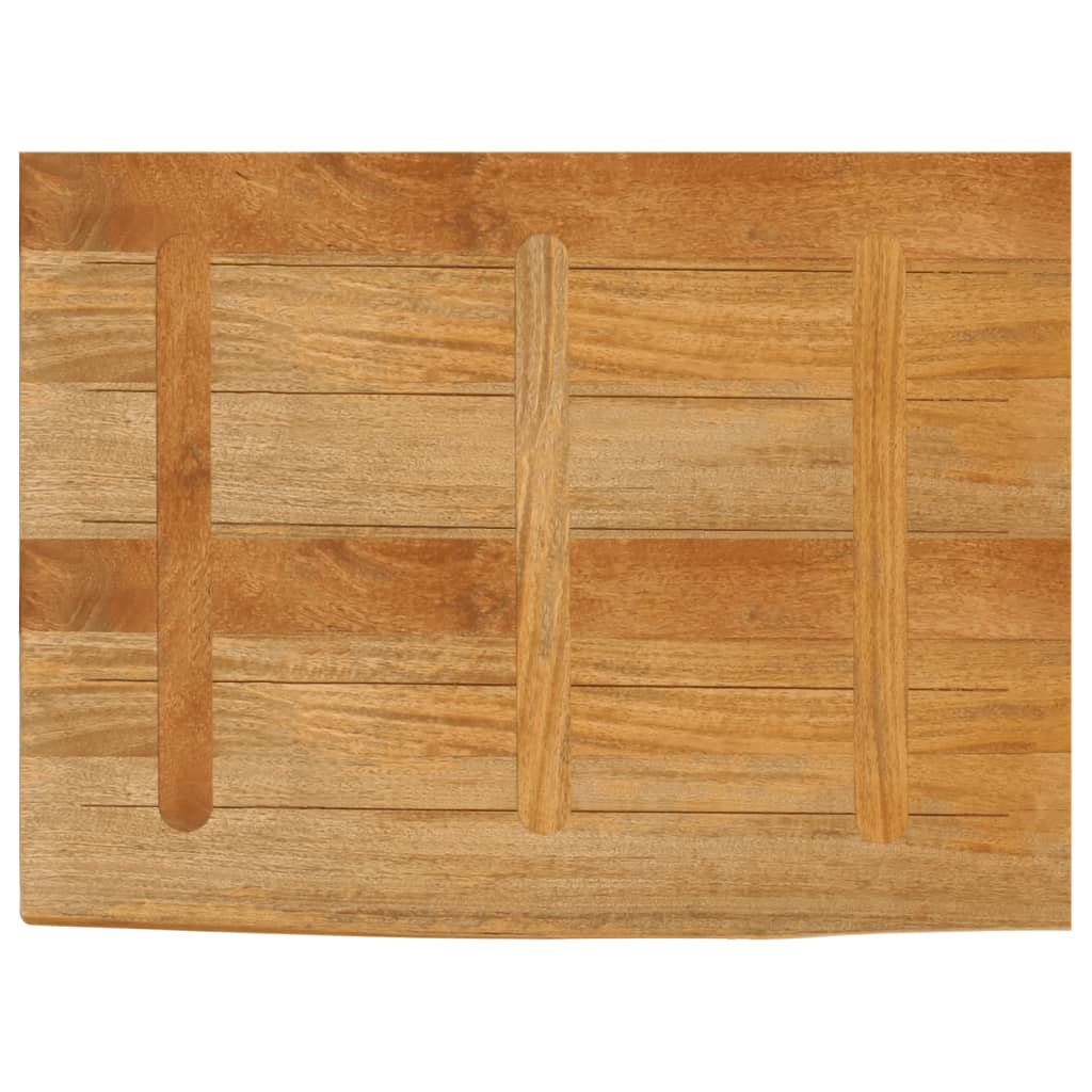 Bordplate naturlig kant 90x60x3,8 cm heltre mango